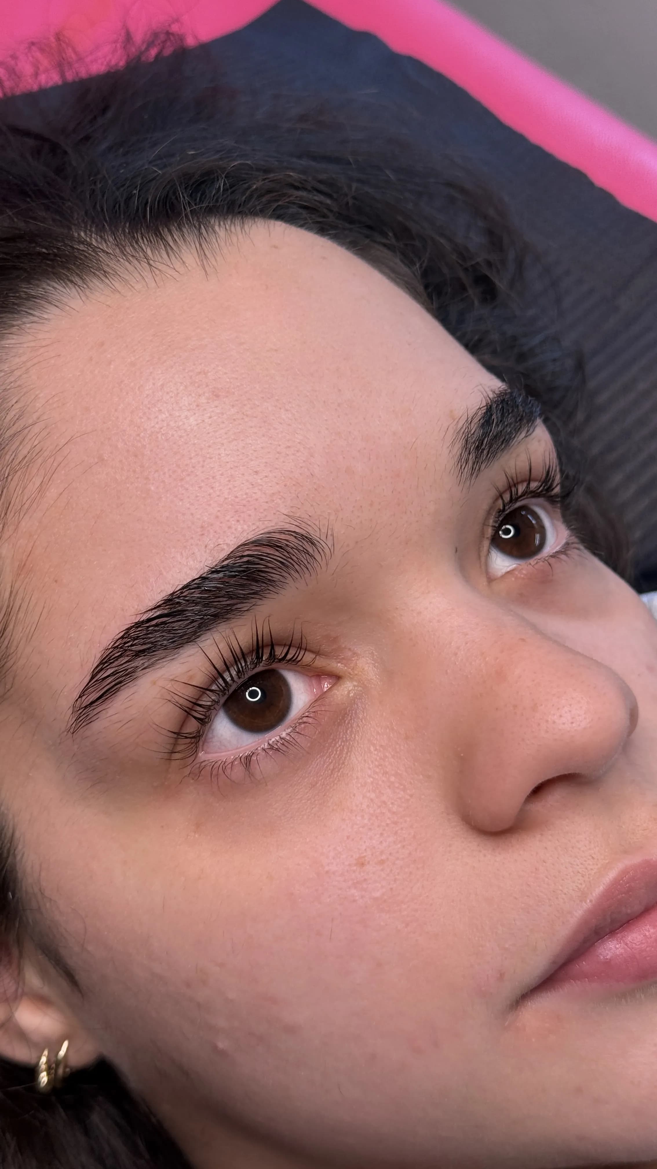 Eyelash lift after treatment